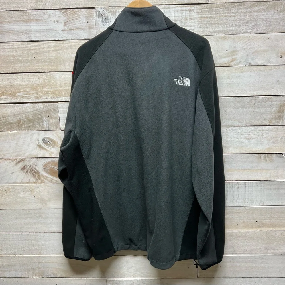 The North Face‎ Jacket Mens XXL 2XL Gray Black Windwall Fleece Soft Shell